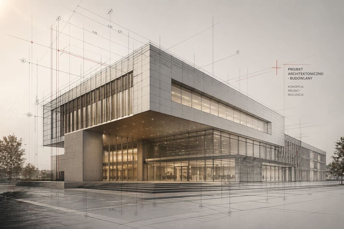 Arkadia Projekt Michał Żochowski - projekt architektoniczno budowlany - projekt budynku użyteczności publicznej